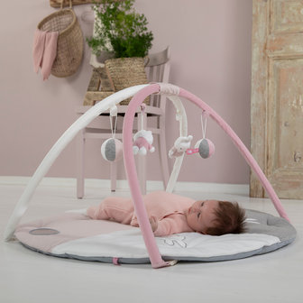 Nijntje pink baby rib Speelkleed met boog