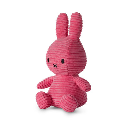 Nijntje corduroy donker roze 23 cm