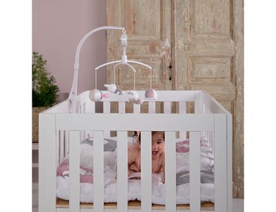 Muziekmobiel nijntje pink baby rib