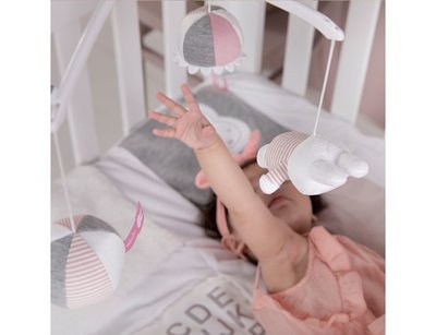 Muziekmobiel nijntje pink baby rib