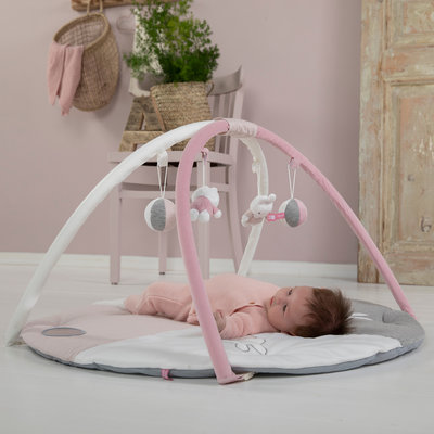 Nijntje pink baby rib Speelkleed met boog