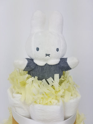 Nijntje luiertaart neutraal 4-laags (ideaal voor babyshower, kraam- en geboortecadeau)